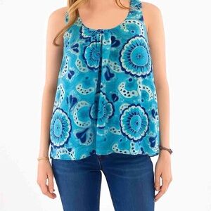 Anthropologie Mixed Print Sleeveless Blouse Size S